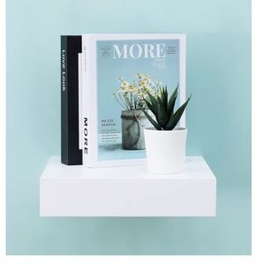Mission White Floating Shelf